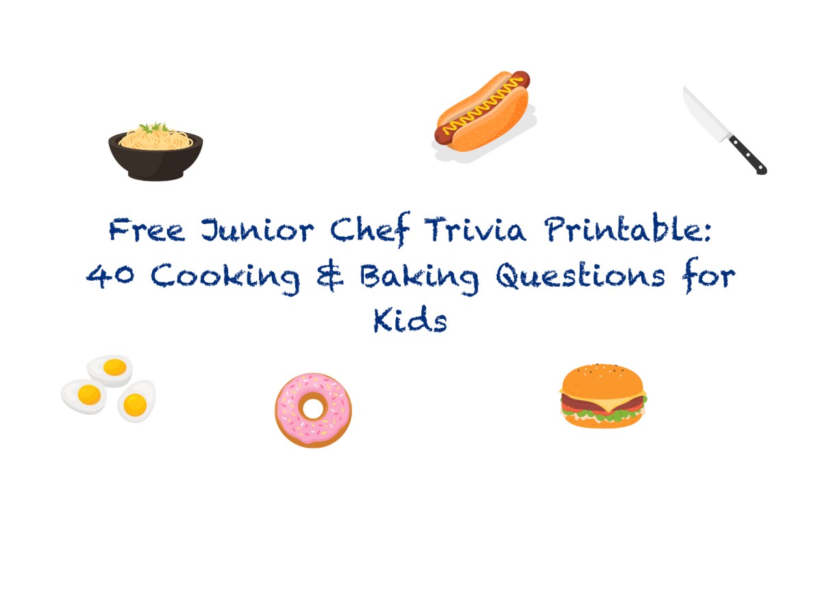 Free Junior Chef Trivia Printable: 40 Cooking & Baking Questions for&nbsp;Kids