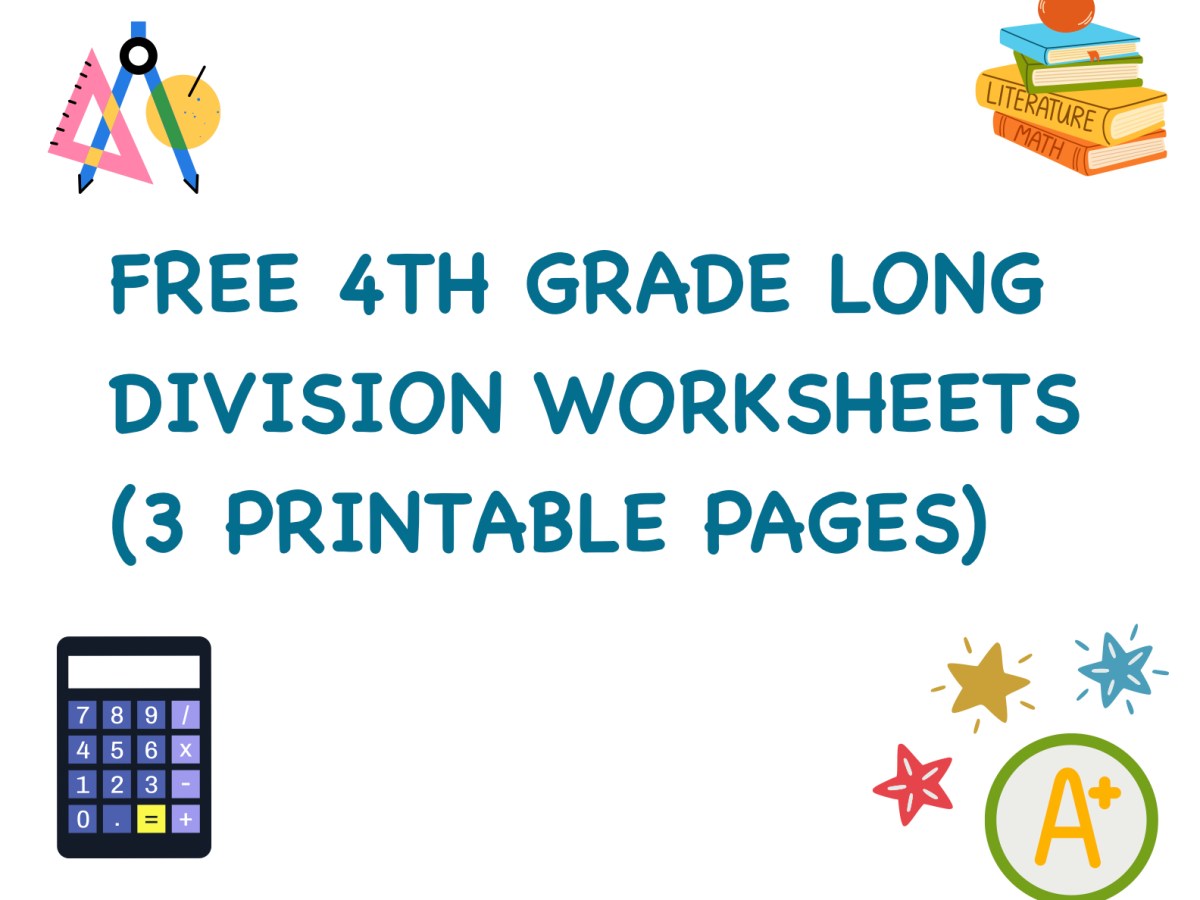 Free 4th Grade Long Division Worksheets PDF (3 Printable&nbsp;Pages)