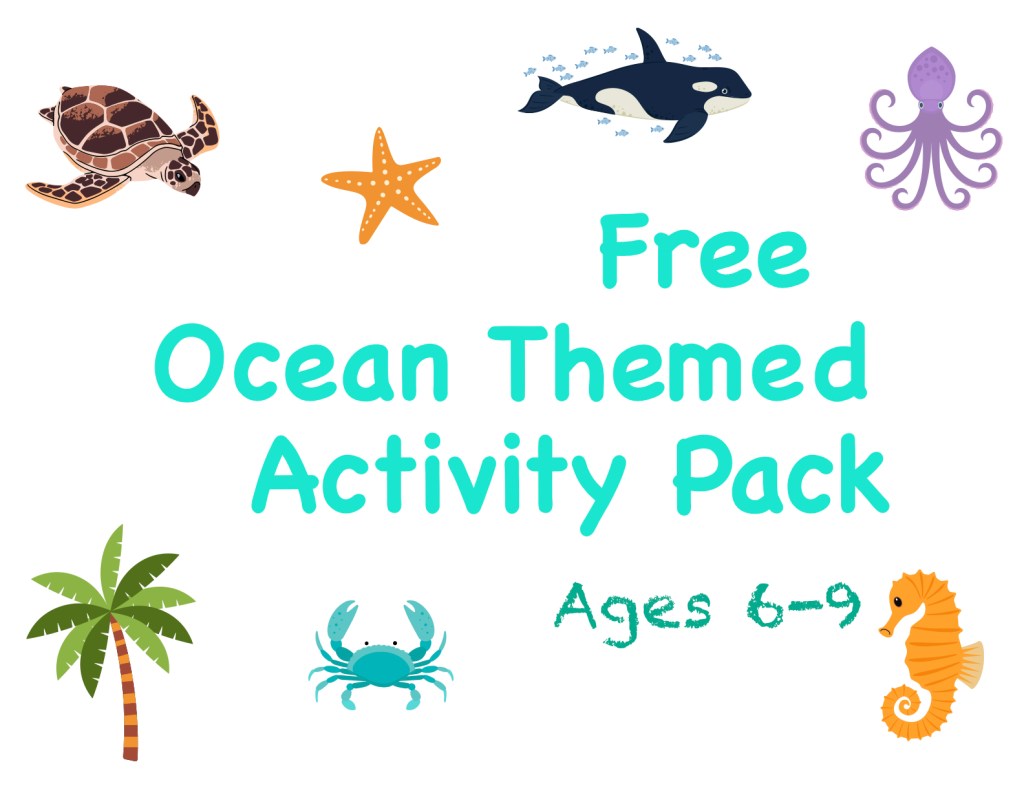 Ocean Activities for Kids: Free Printable Ocean Themed Activity Pack (Ages&nbsp;6-9)