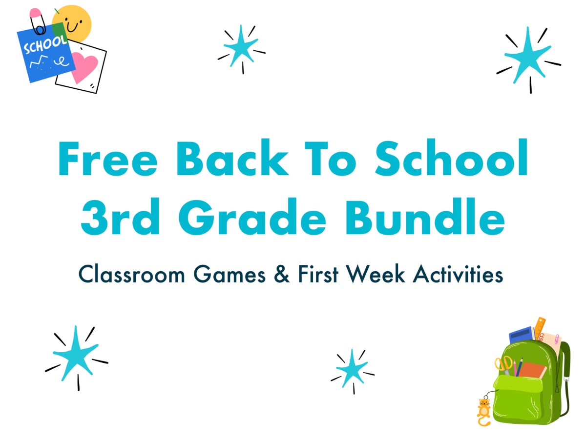 Back to School Printable Bundle for 3rd Grade Classrooms (Free Activities &&nbsp;Games)