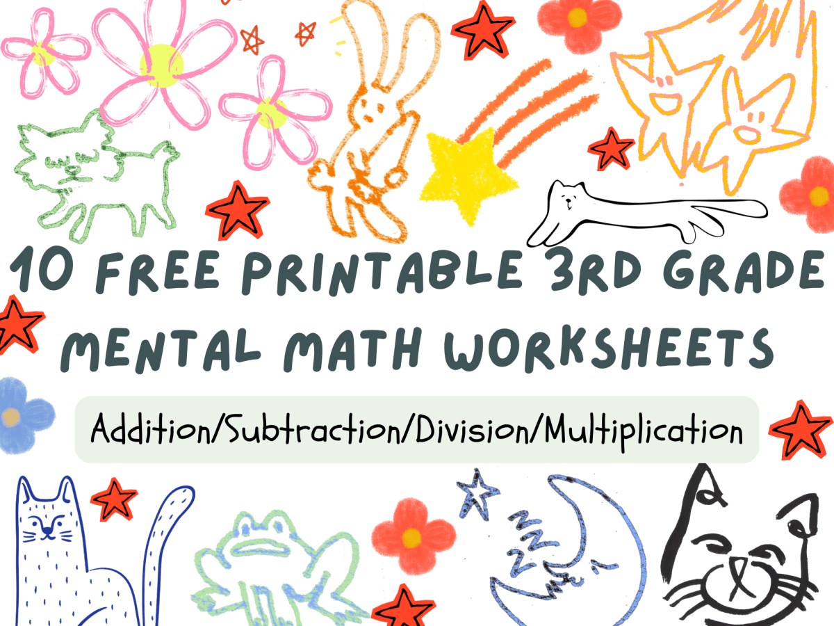 10 More 3rd Grade Mental Math Worksheets: Set&nbsp;2