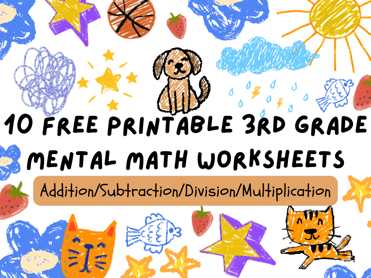 10 Free 3rd Grade Mental Math Worksheets: Set&nbsp;1