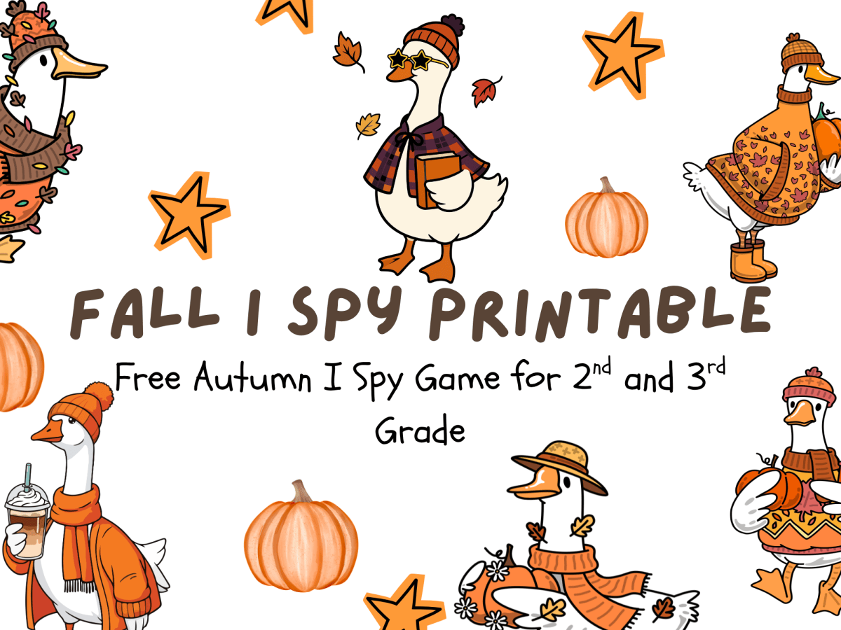 Fall I Spy Printable for 2nd and 3rd&nbsp;Grade