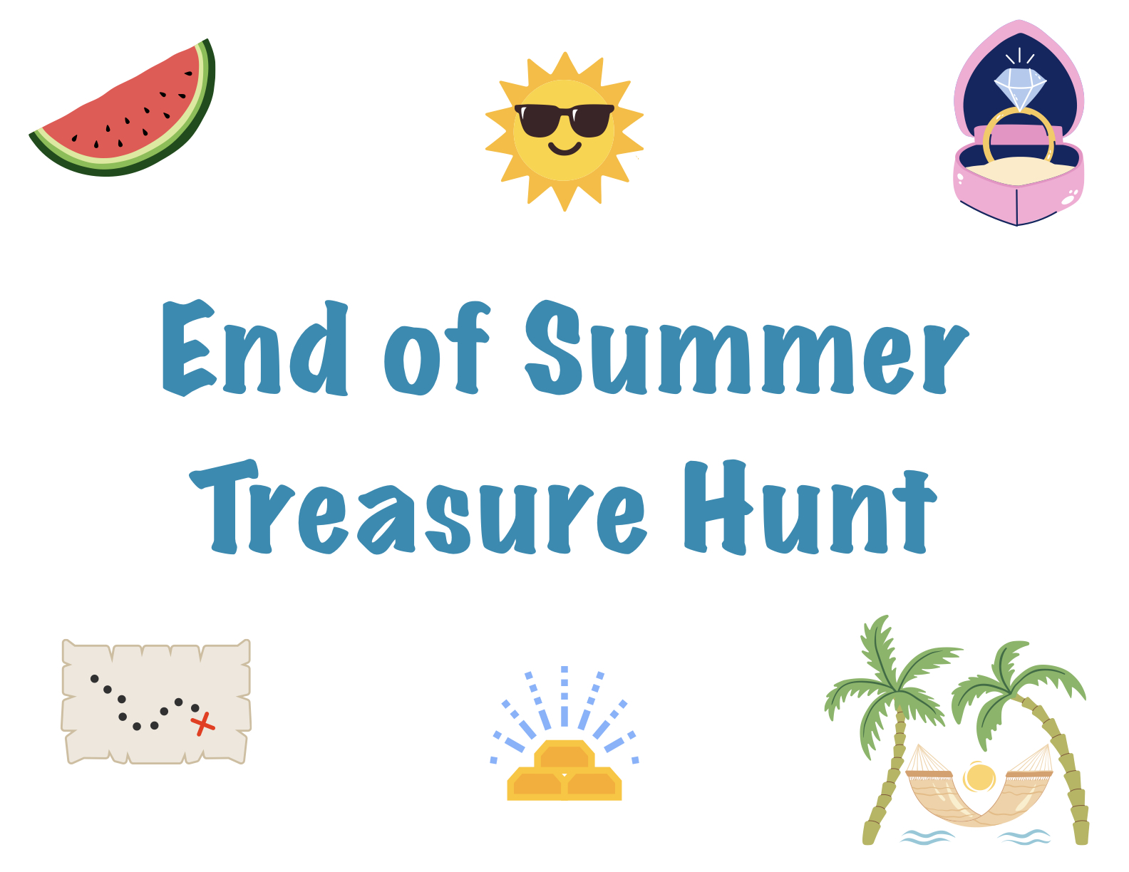 Last Day of Summer Treasure Hunt Printable ☀️