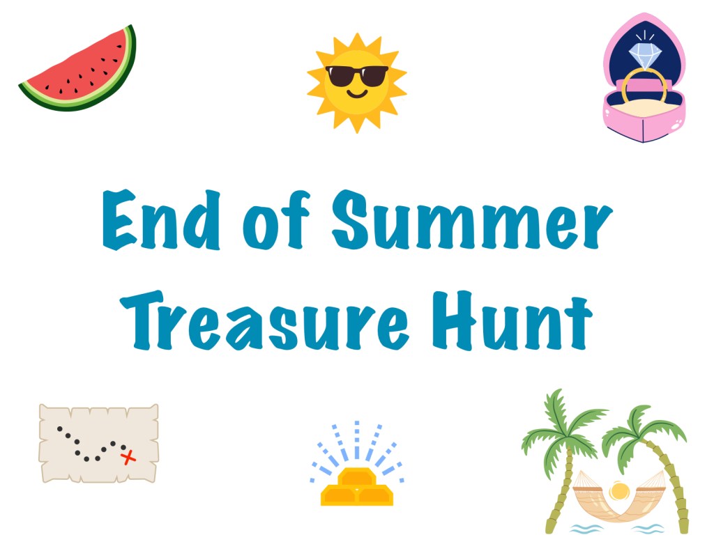 Last Day of Summer Treasure Hunt Printable โ๏ธ