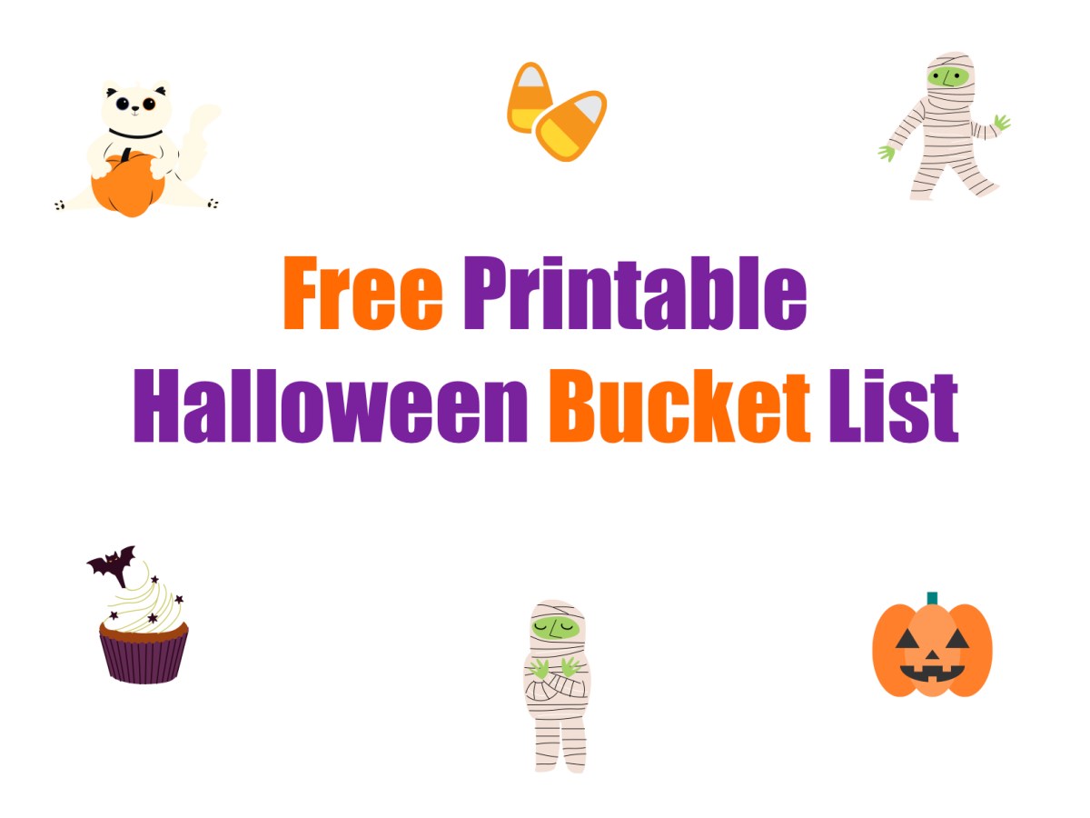 Free Halloween Bucket List for Kids&nbsp;🎃