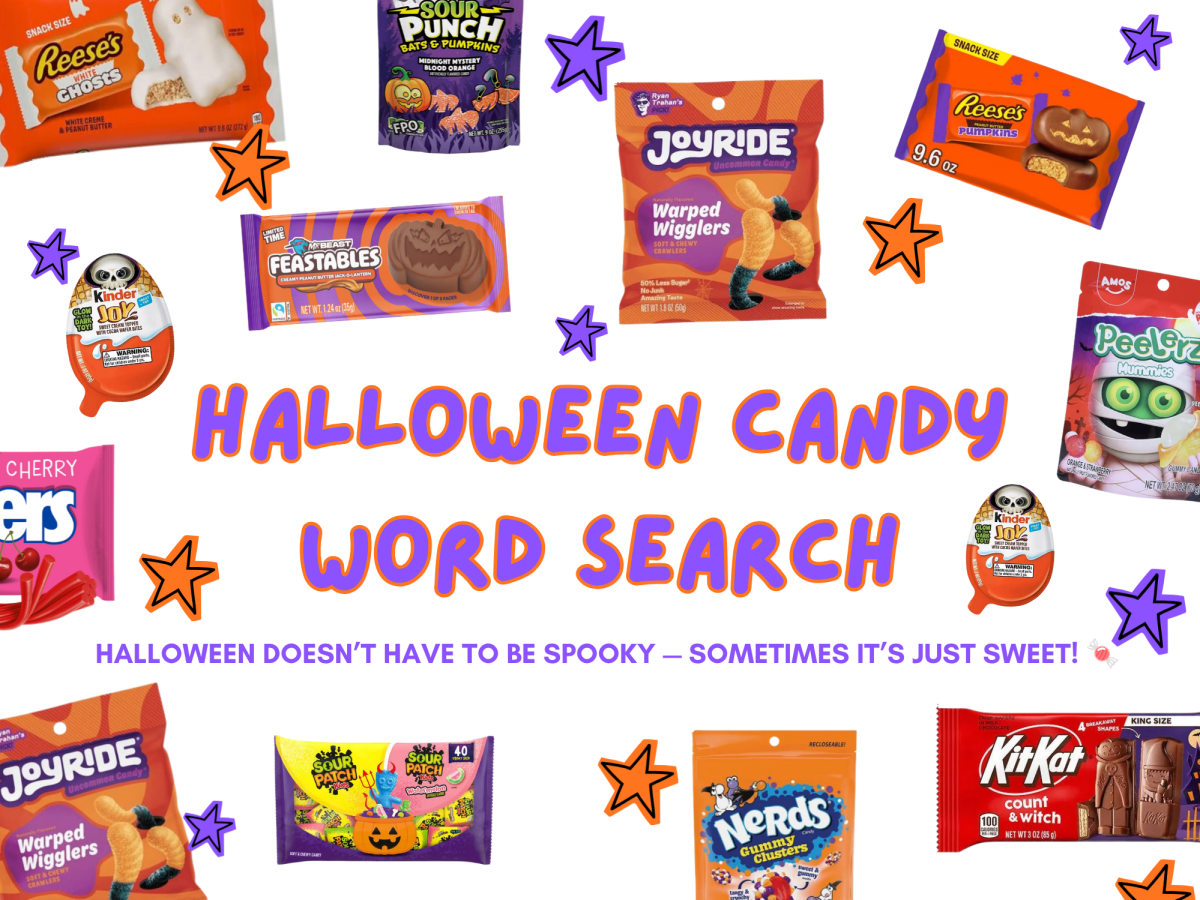Free Halloween Candy Word Search Printable for&nbsp;Kids