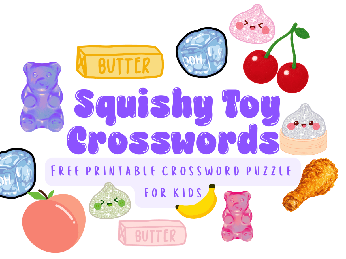 Squishy Toy Crossword Puzzle: Free&nbsp;Printable
