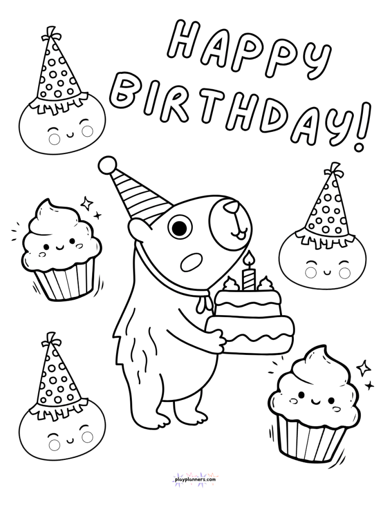 squishy toy coloring page
