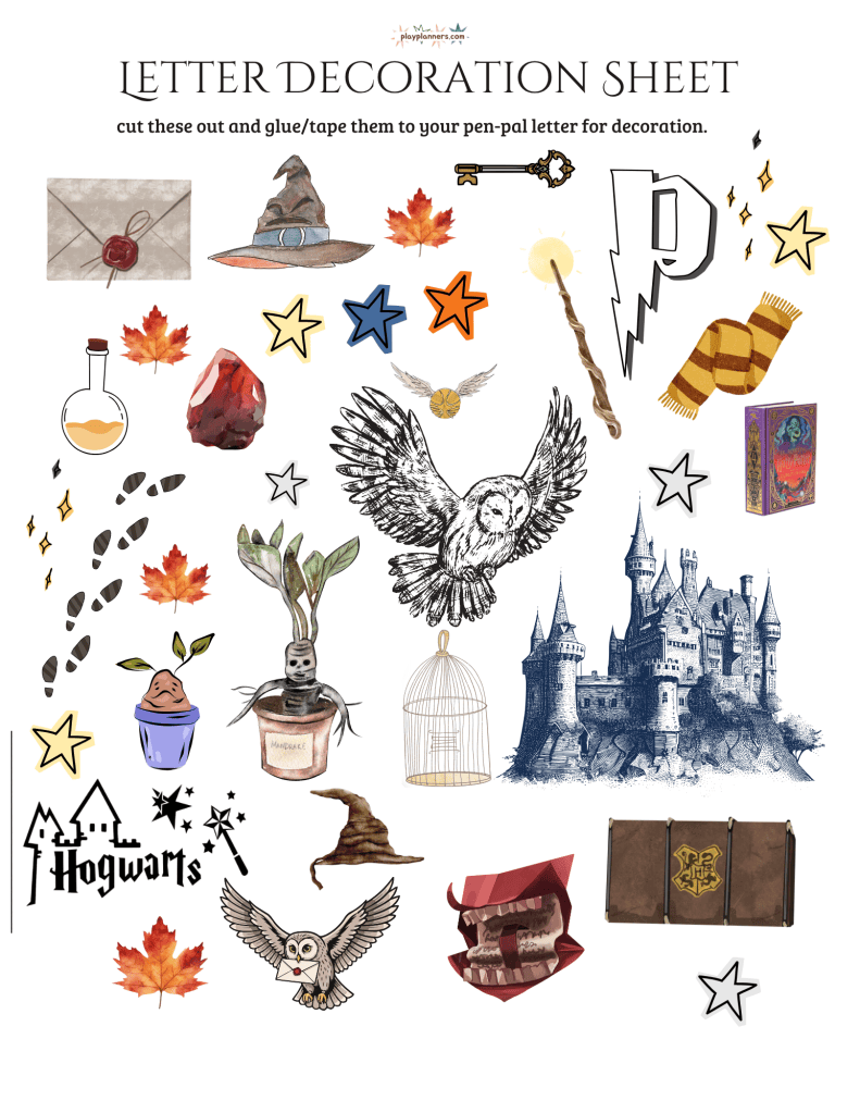 harry potter cut out stickers