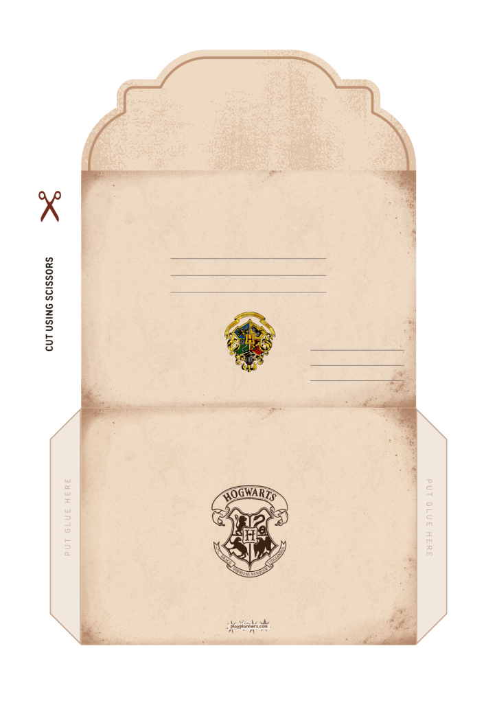 Free Printable Harry Potter envelope