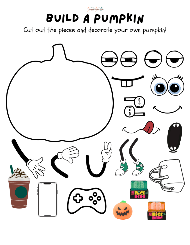 cut out pumpkin craft for kids