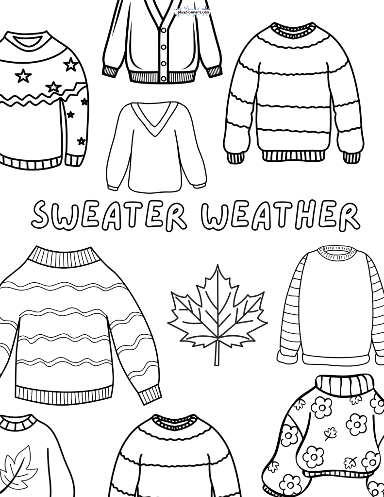 fall coloring page free printable, 1 of 11