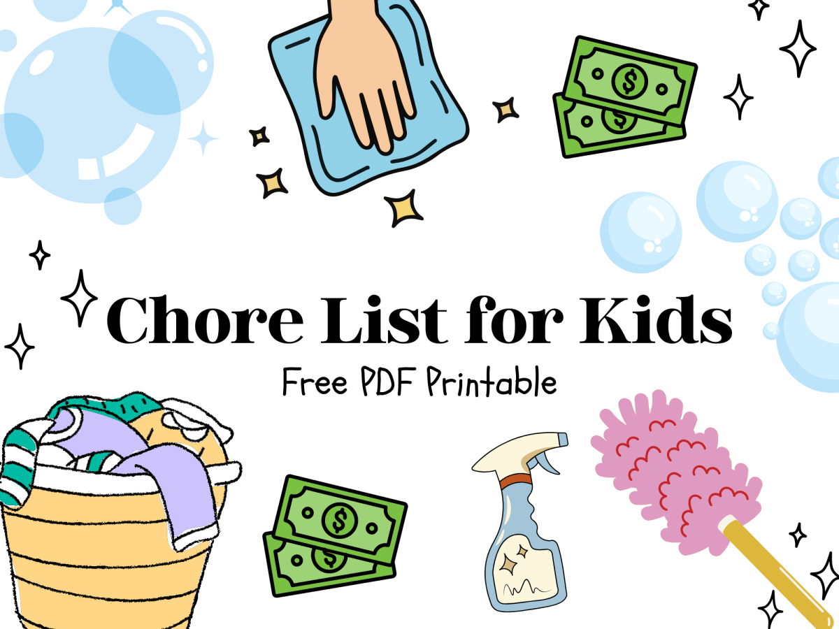 Free Printable Chore List for&nbsp;Kids