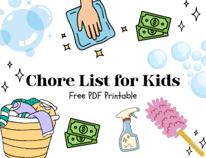 Free Printable Chore List for Kids