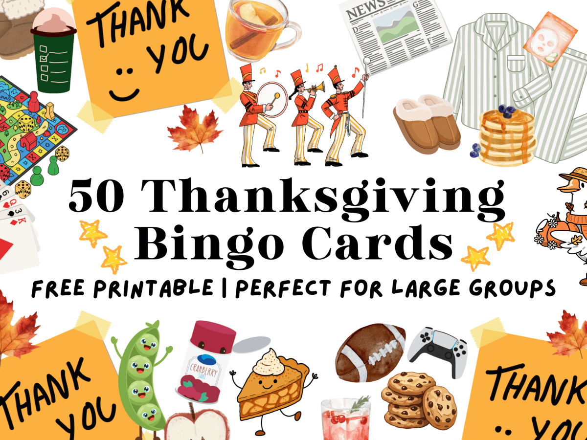 50-Card Thanksgiving Bingo&nbsp;Printable