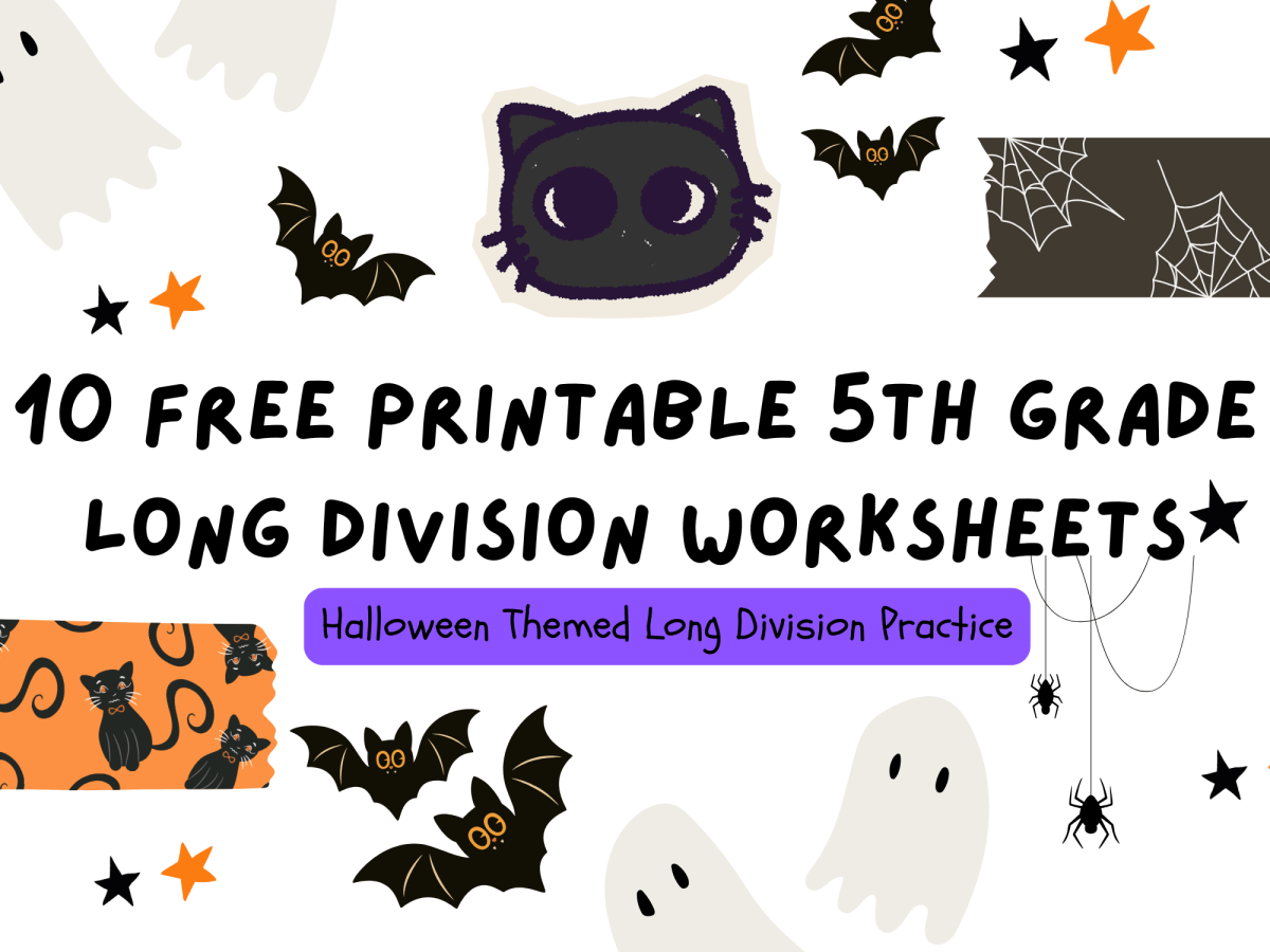 10 Free Printable 5th Grade Long Division Worksheets – Halloween&nbsp;Math