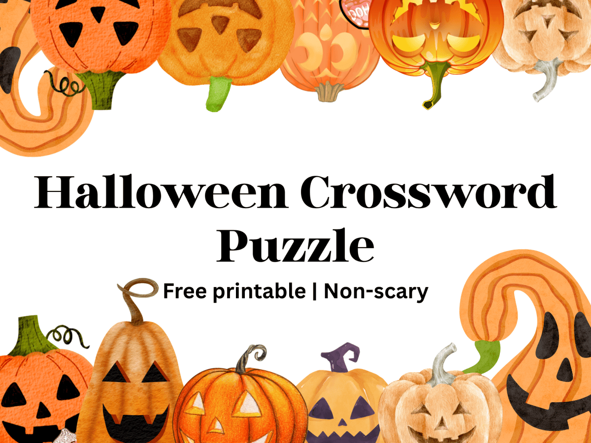 Free Printable Halloween Crossword Puzzle for&nbsp;Kids