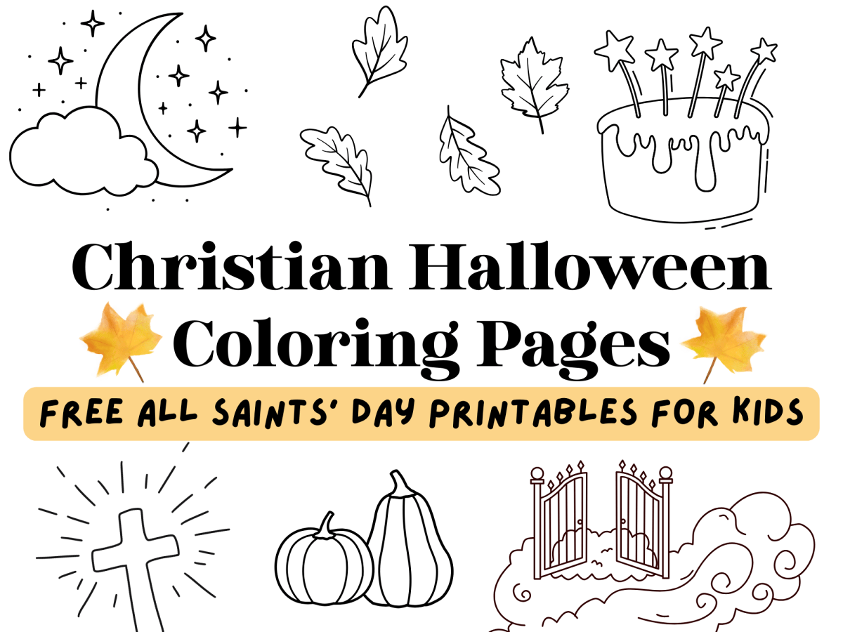 Christian Halloween & All Saints’ Day Coloring&nbsp;Pages