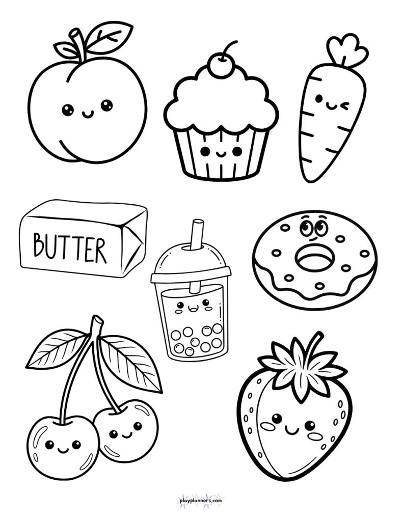 squishy toy coloring page
