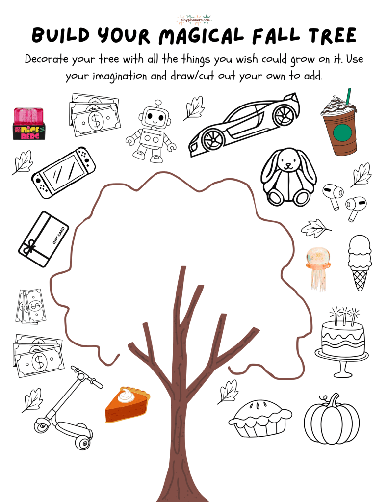 cut out fall tree craft for kids