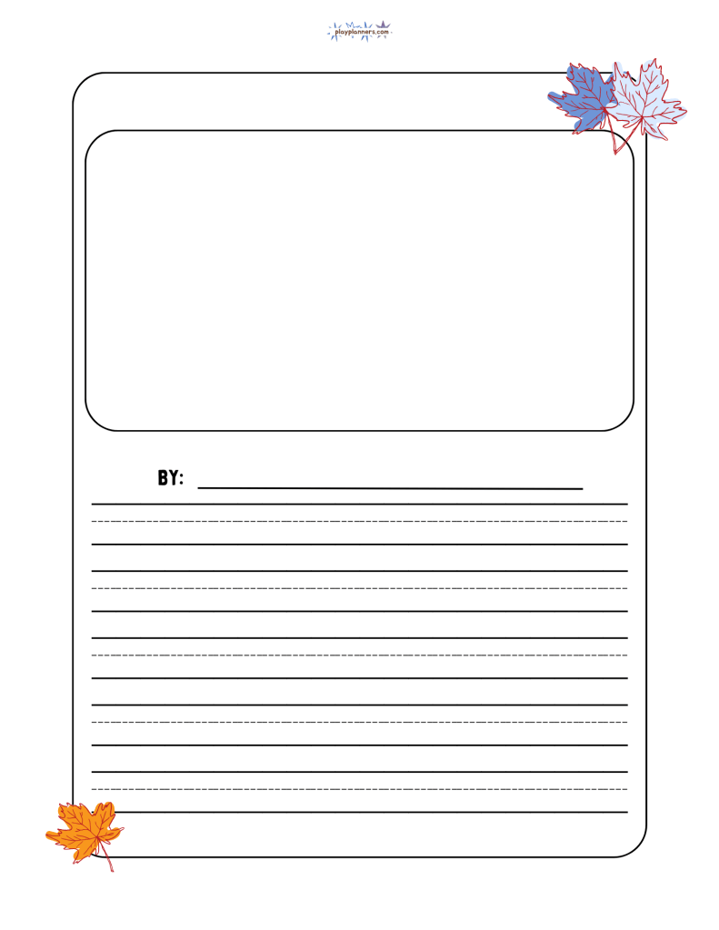 kids writing and creative illustration printable