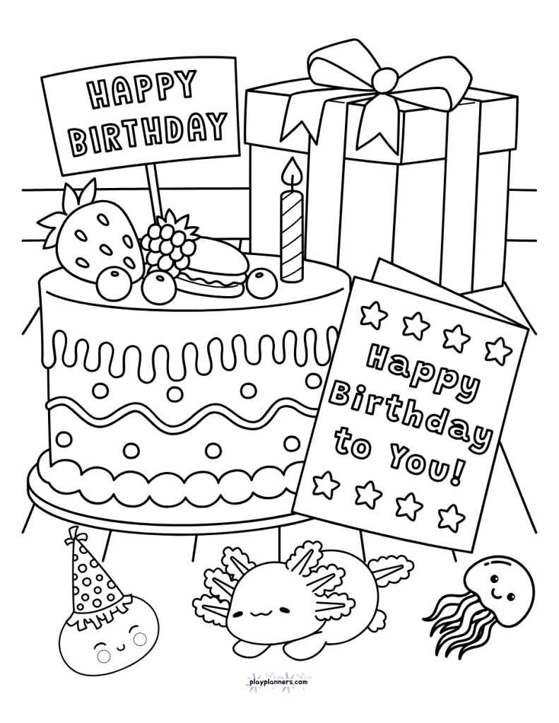 squishy toy coloring page