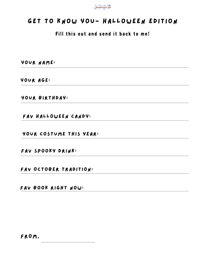 get to know me pen-pal letter paper