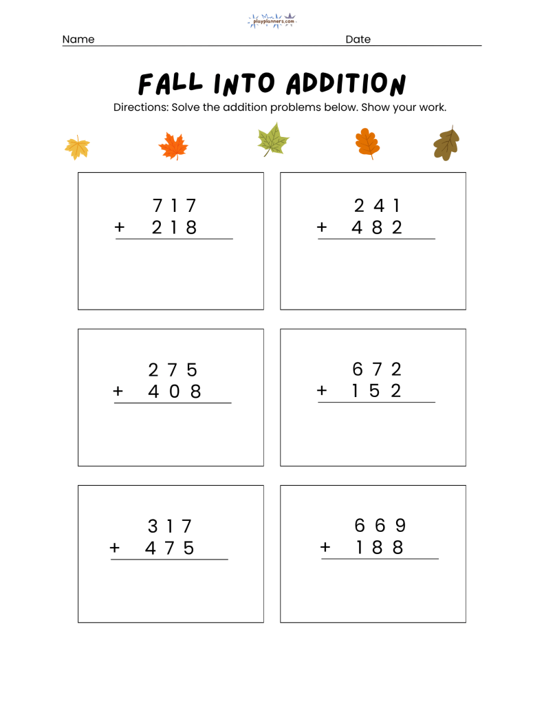 2nd grade 3 digit addition worksheets free