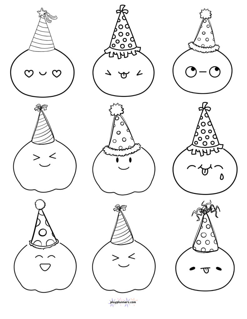 squishy toy coloring page