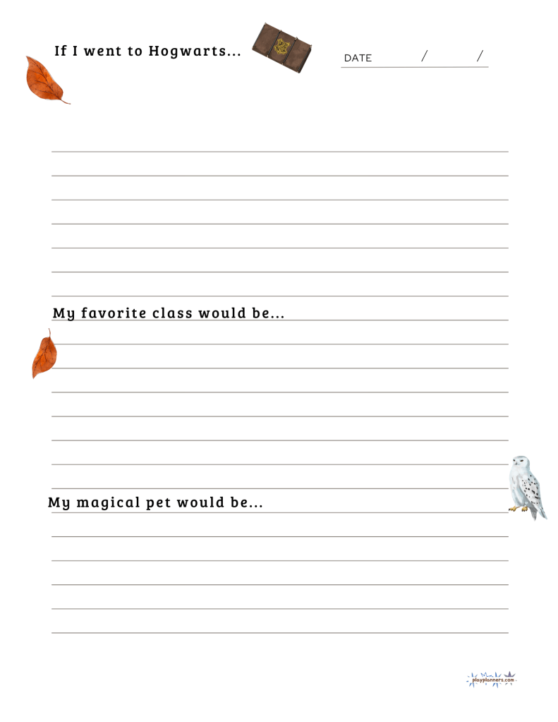 pen-pal letter harry potter theme