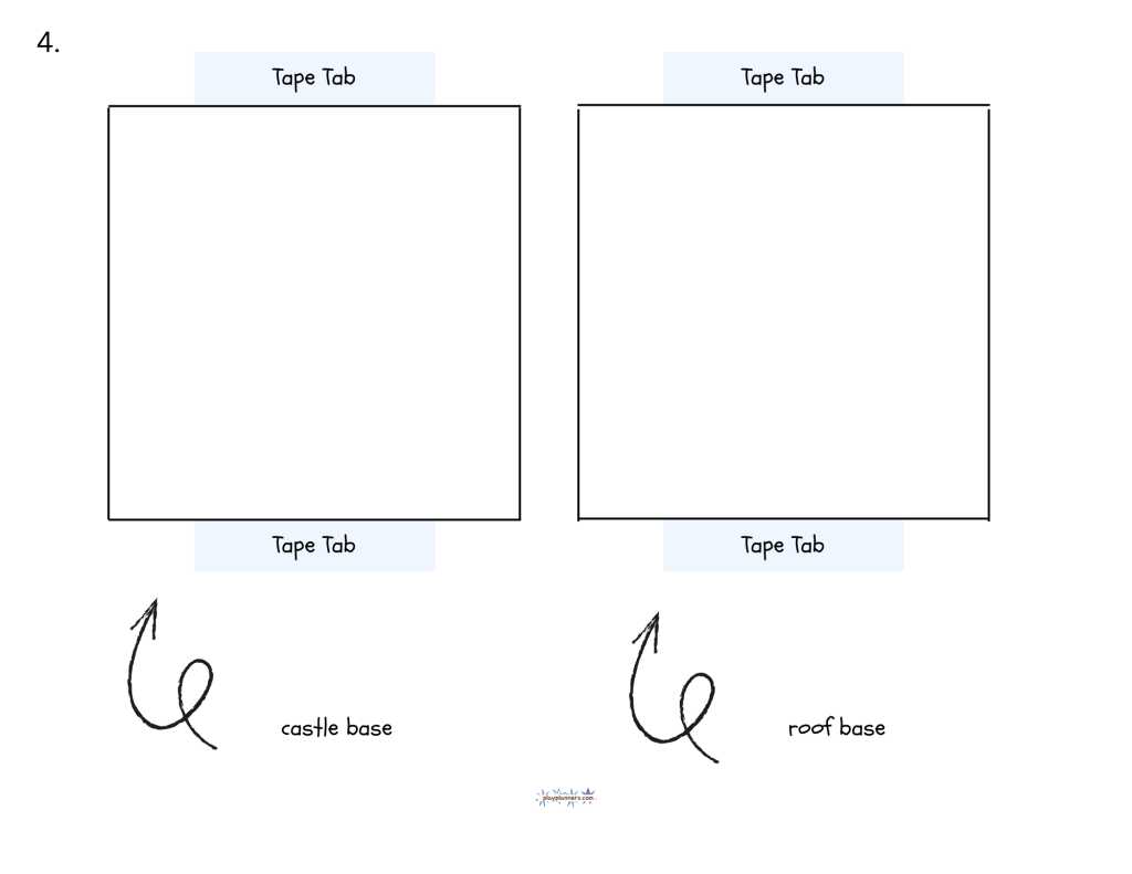 free printable fall castle craft