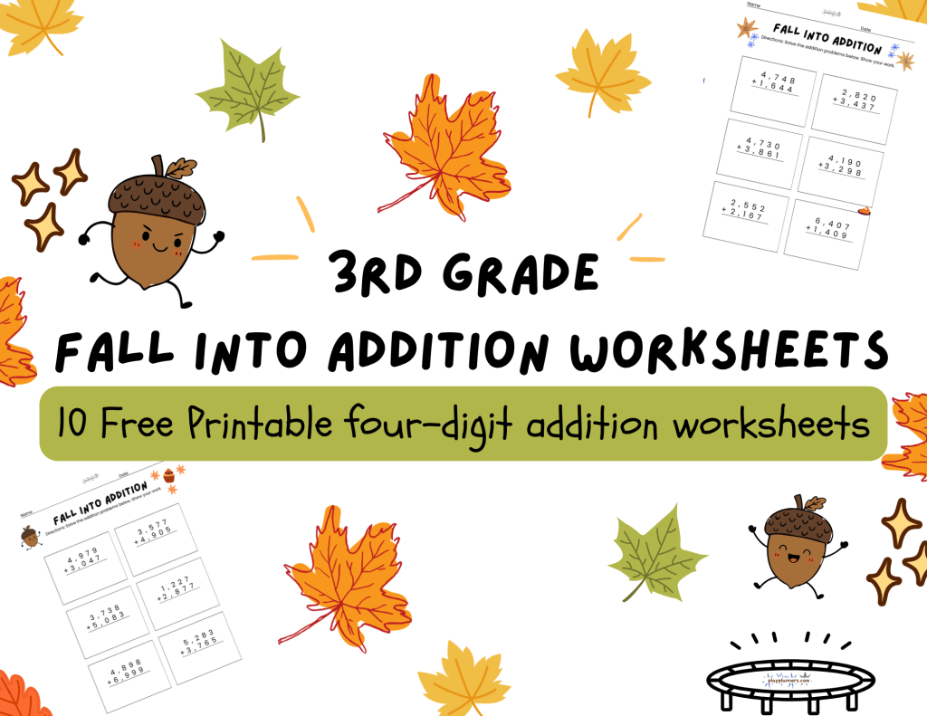 3rd grade addition worksheet bundle free