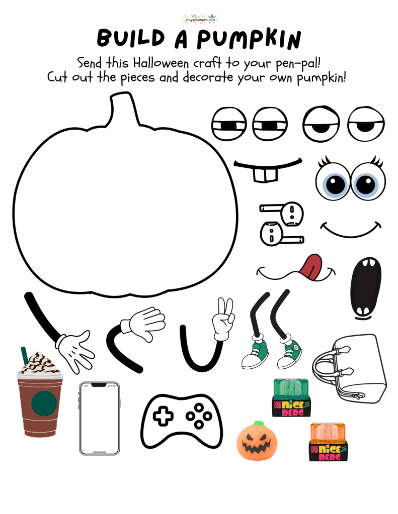 cut out pumpkin craft