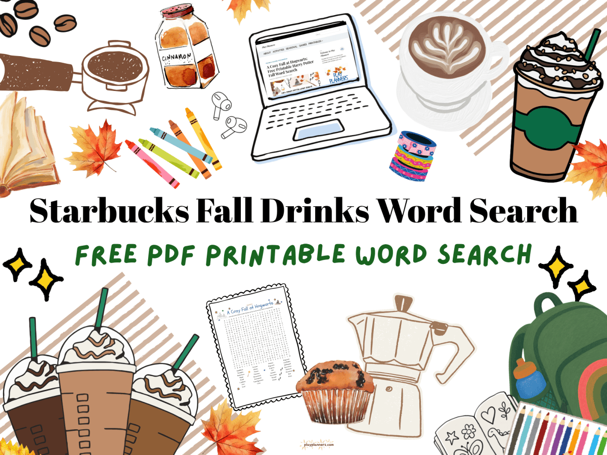 Fall at Starbucks Word Search – Free&nbsp;Printable