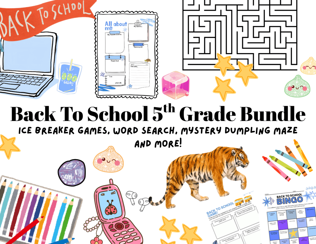 Free 5th Grade Back to School Printable&nbsp;Bundle