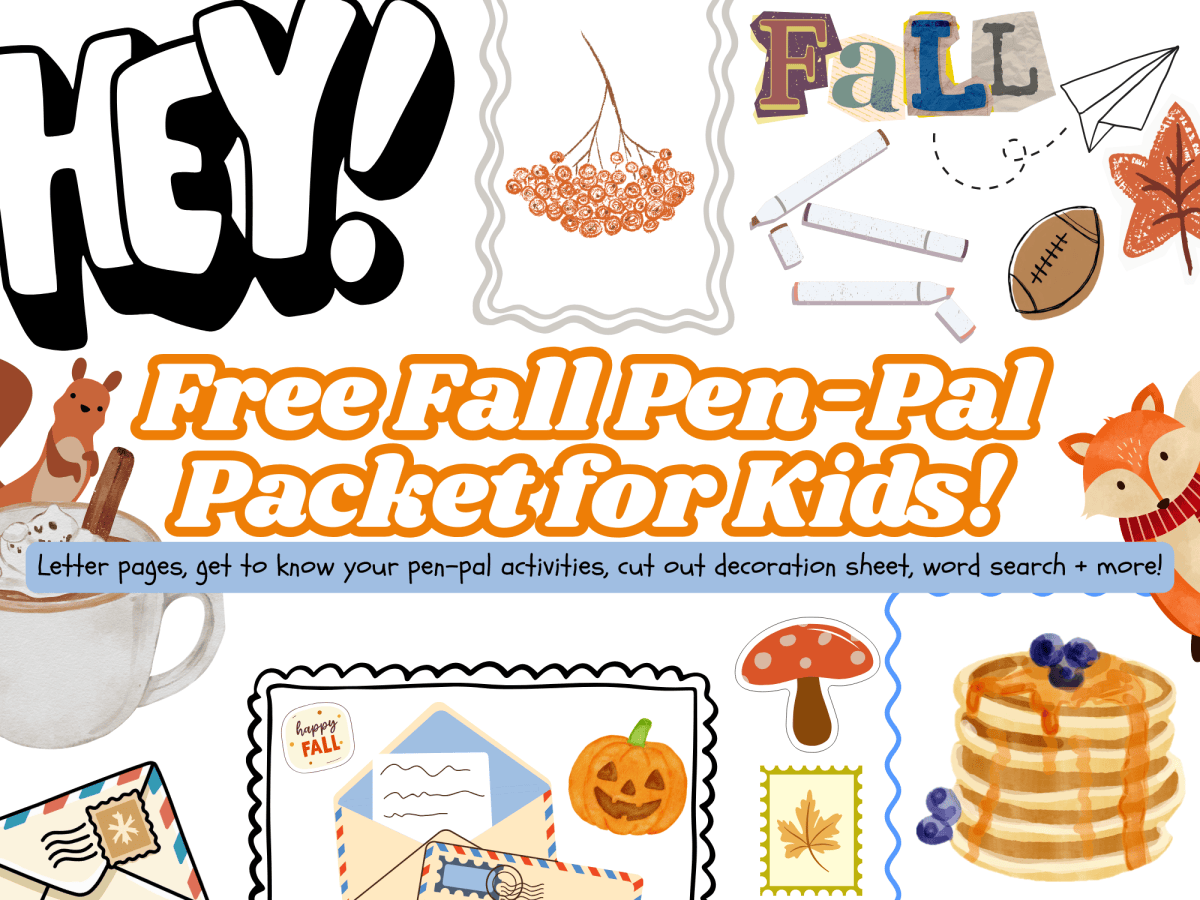 Free Fall Pen Pal Printable Bundle for&nbsp;Kids