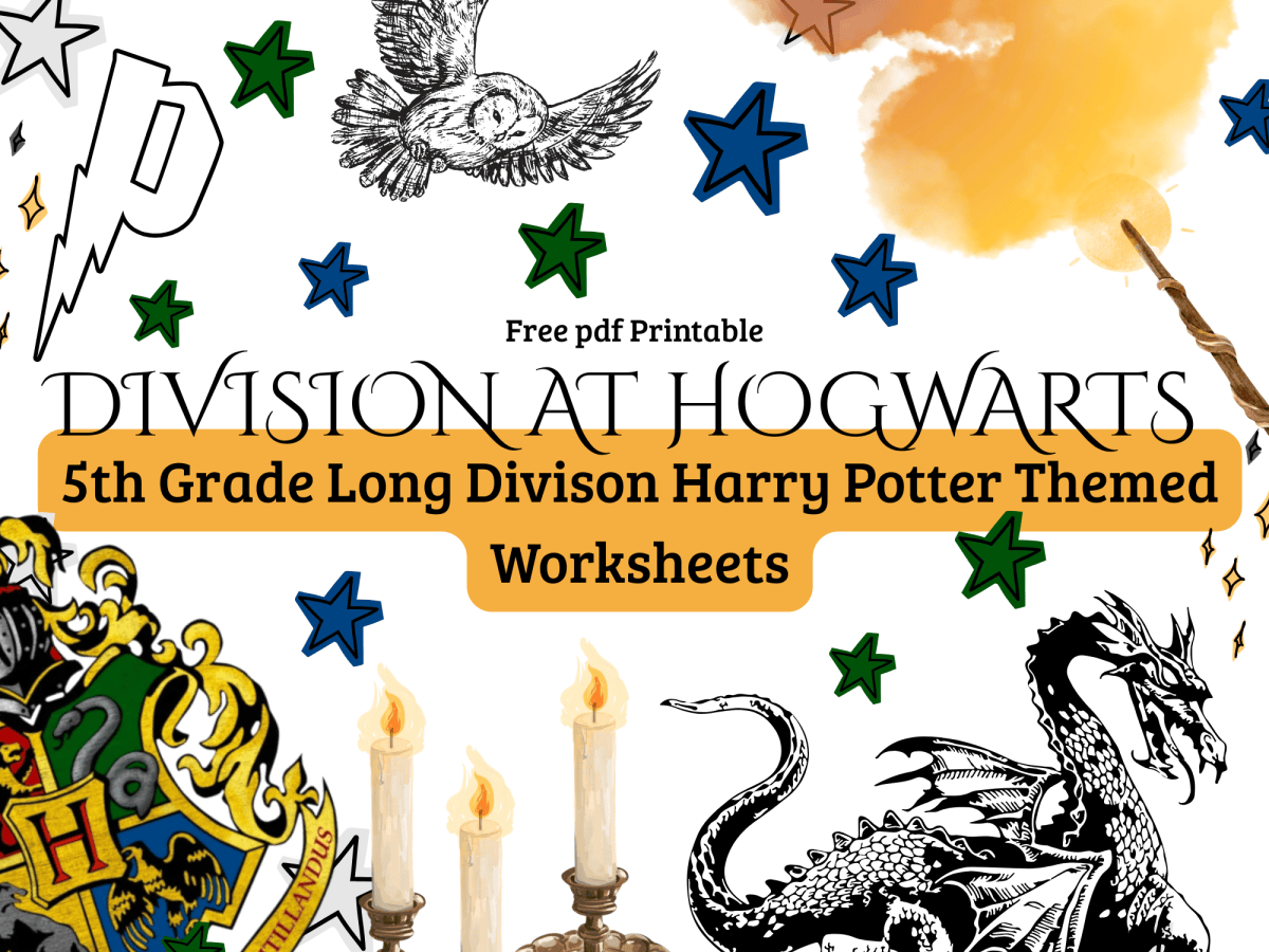 Division at Hogwarts: 5th Grade Long Division&nbsp;Worksheets