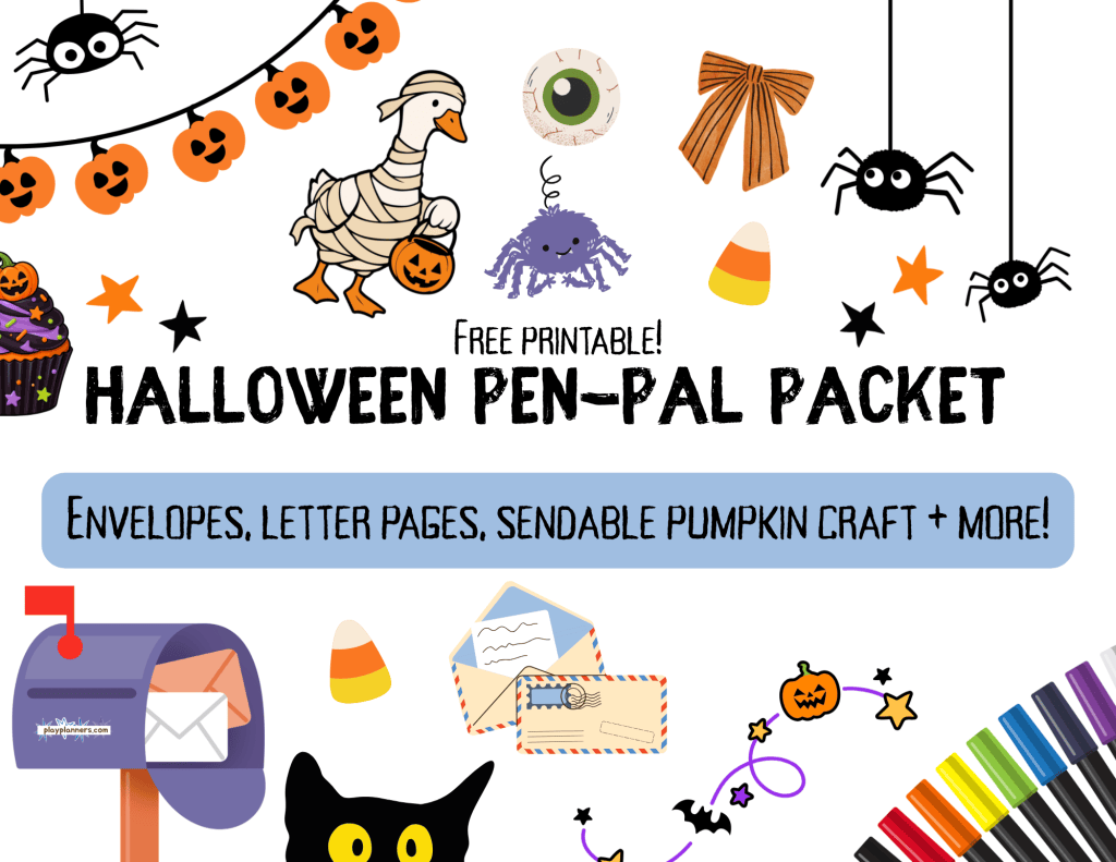 Halloween Pen Pal Packet for Kids