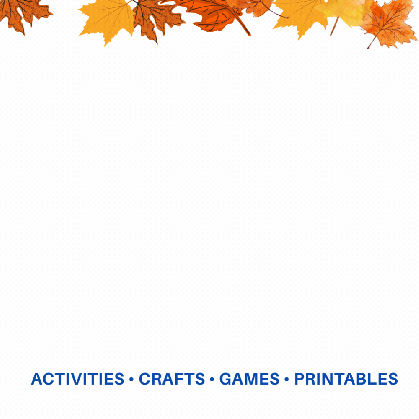 Play Planners logo animation with falling autumn leaves โ activities, crafts, games and printables