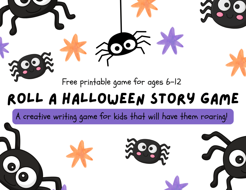 halloween writing game for kids