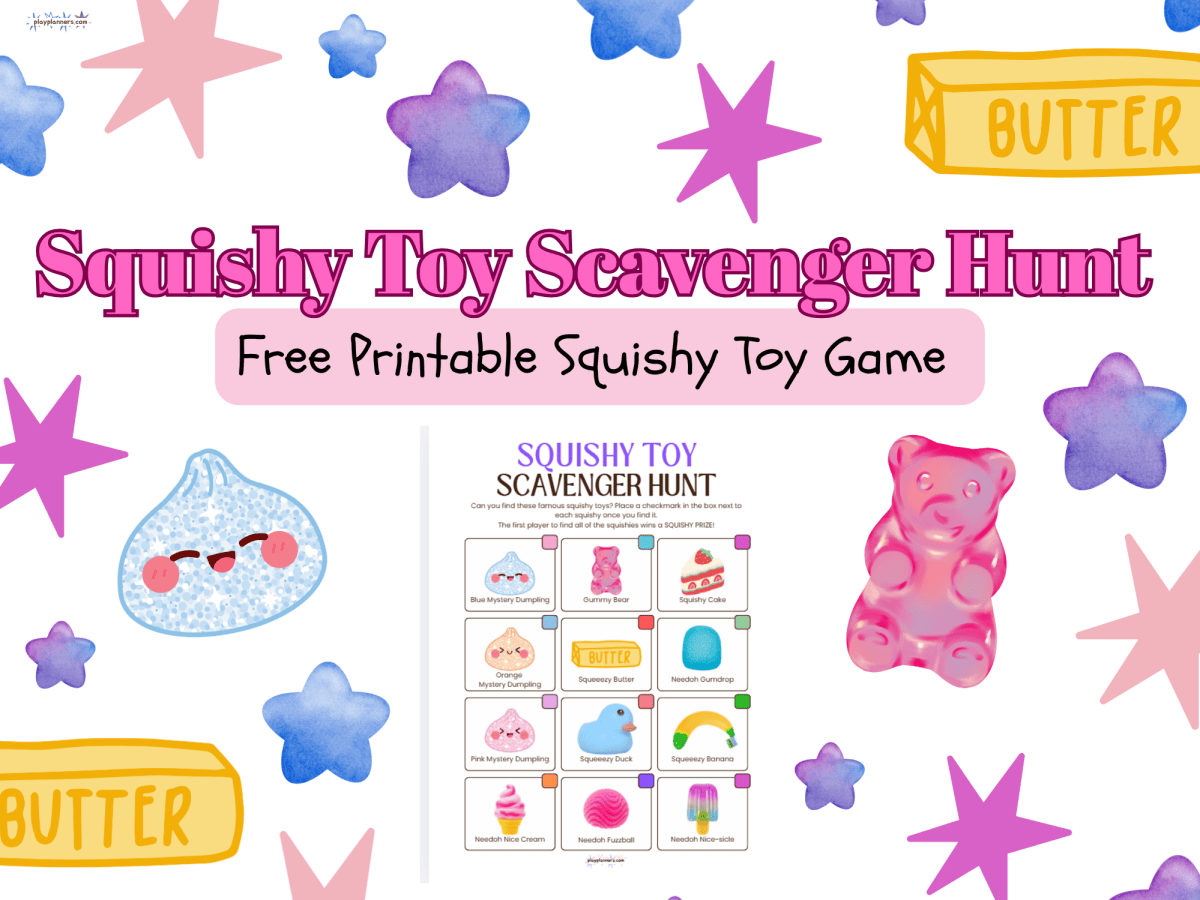 Squishy Toy Scavenger Hunt for Kids: Free&nbsp;Printable
