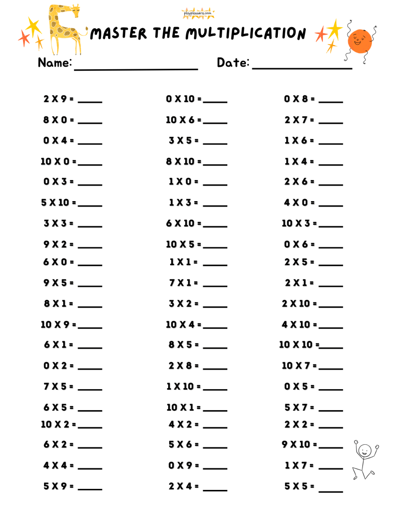 2nd grade multiplication worksheets free printable