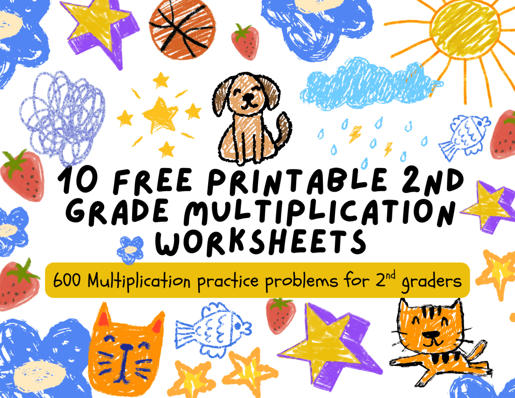 600 multiplication problems for 2nd graders