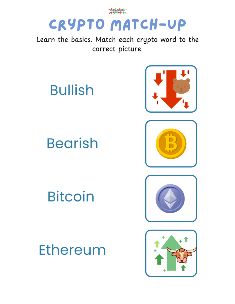 kids investment educational worksheet free printable