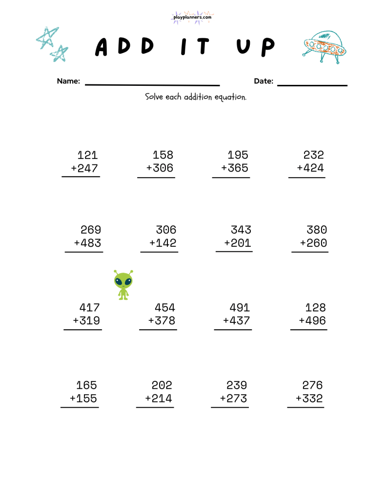 addition for 9 year olds free printable 3rd grade addition worksheet