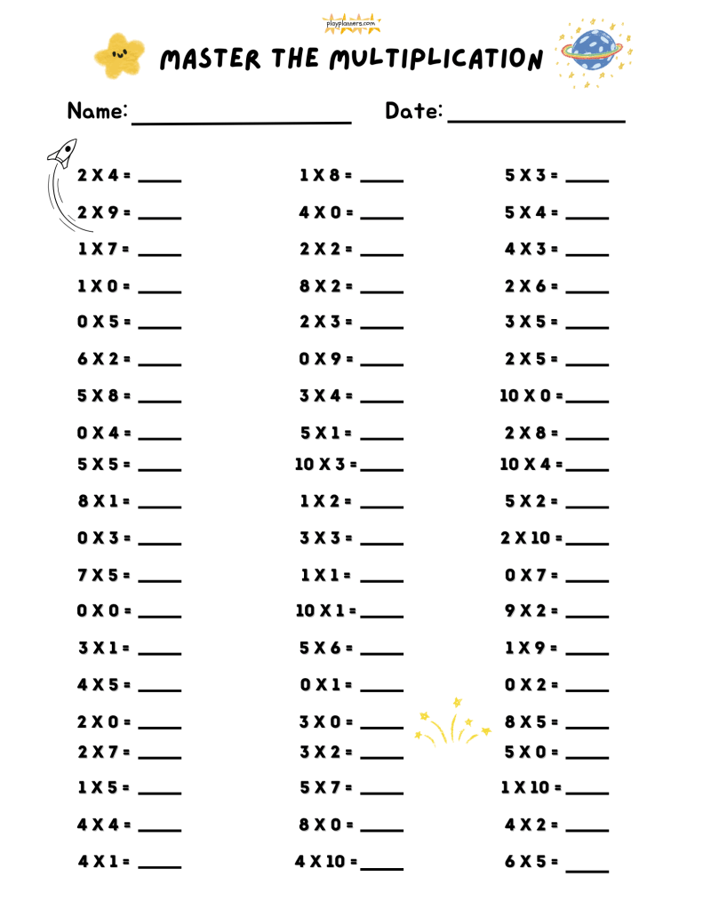 2nd grade multiplication worksheets free printable
