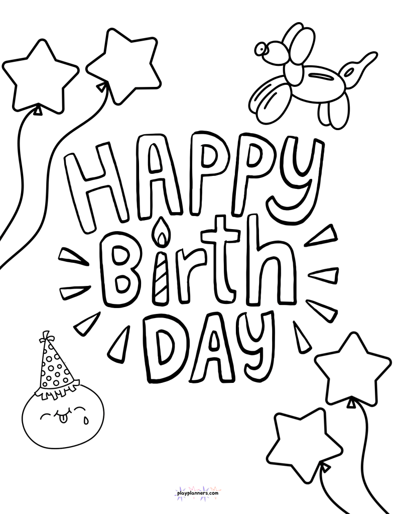 Printable squishy coloring pages for boys' birthday parties, featuring five fun squishy-themed designs with cute squishy toys and playful details to color. A fun birthday party activity for kids who love squishies, perfect for keeping guests entertained between games or taking home as a party activity.