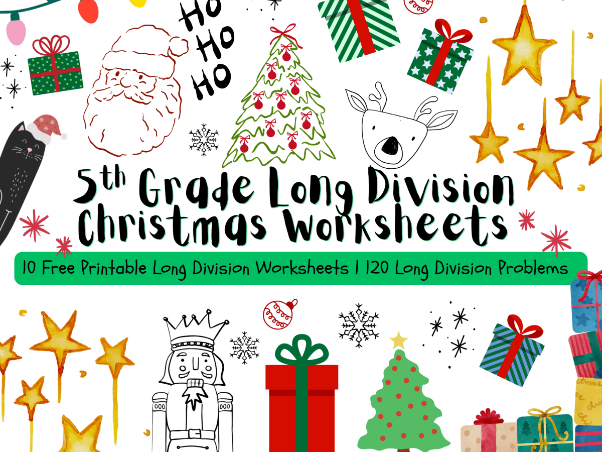 Divide and Sleigh: Free Printable 5th Grade Long Division&nbsp;Worksheets