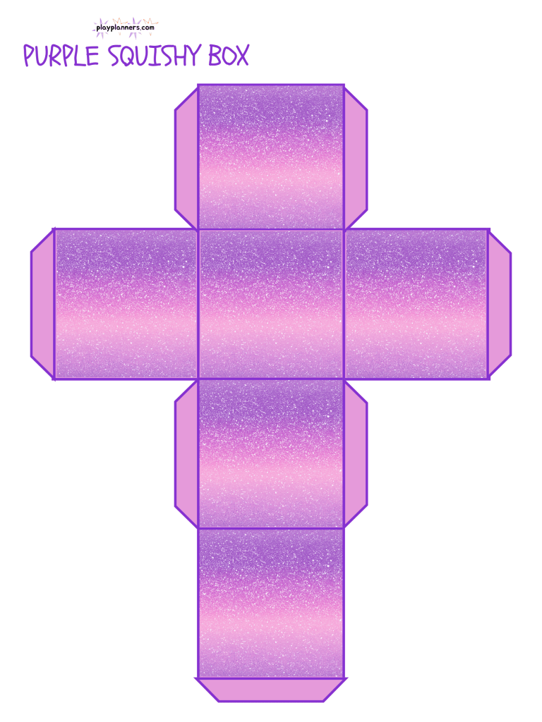 purple printable squishy toy free